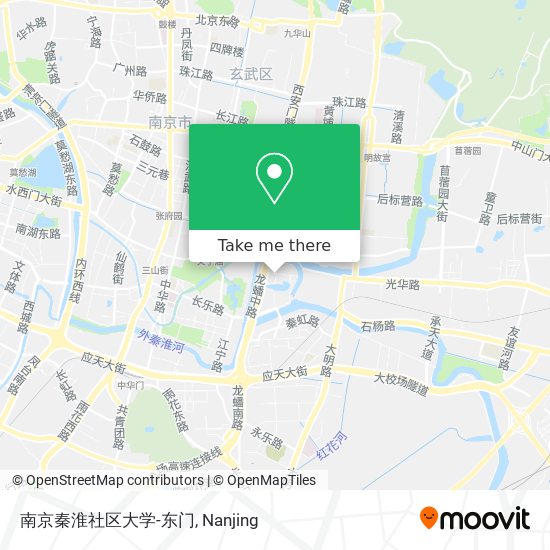 南京秦淮社区大学-东门 map