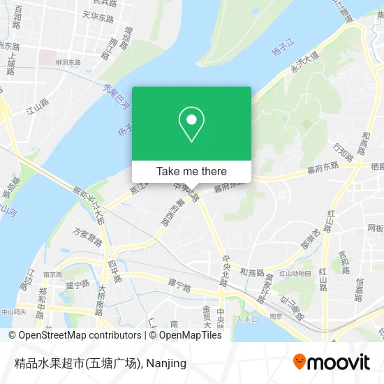 精品水果超市(五塘广场) map