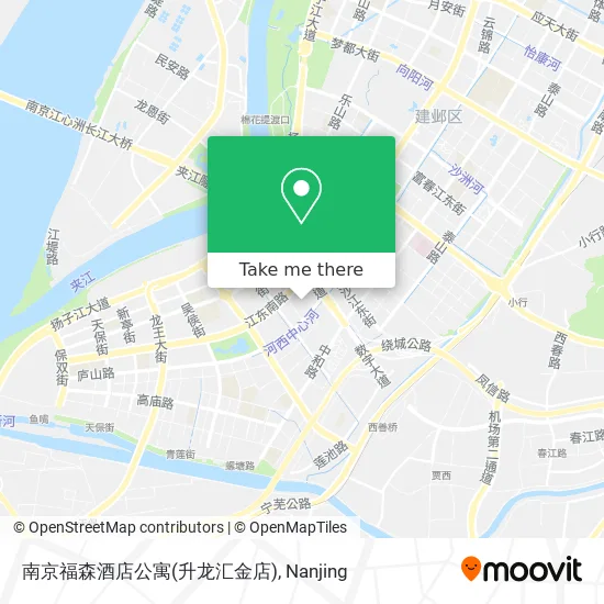 南京福森酒店公寓(升龙汇金店) map