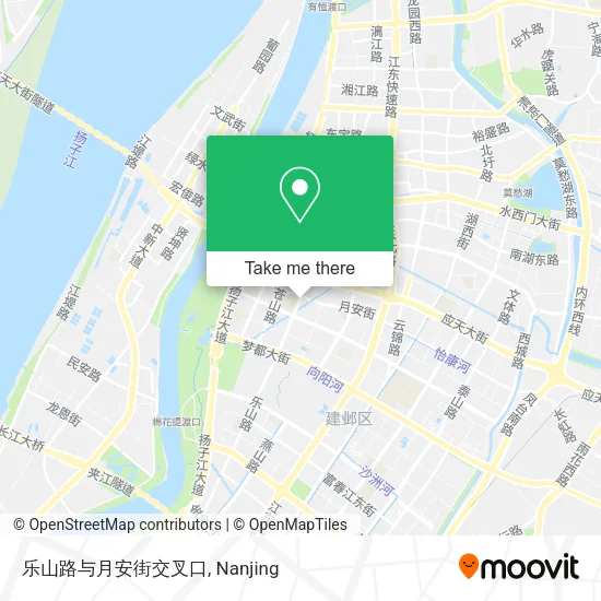 乐山路与月安街交叉口 map