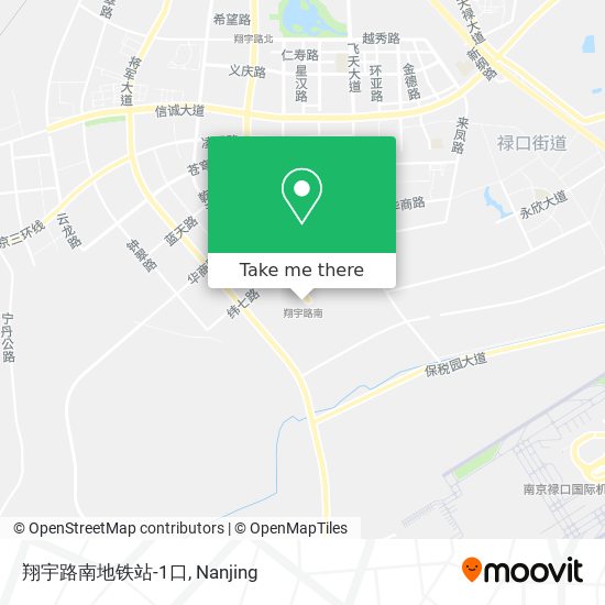 翔宇路南地铁站-1口 map