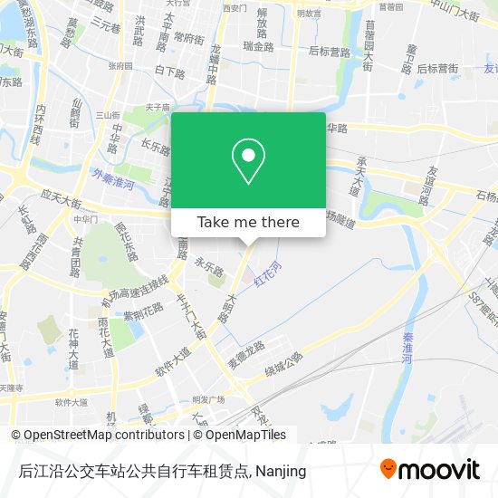 后江沿公交车站公共自行车租赁点 map