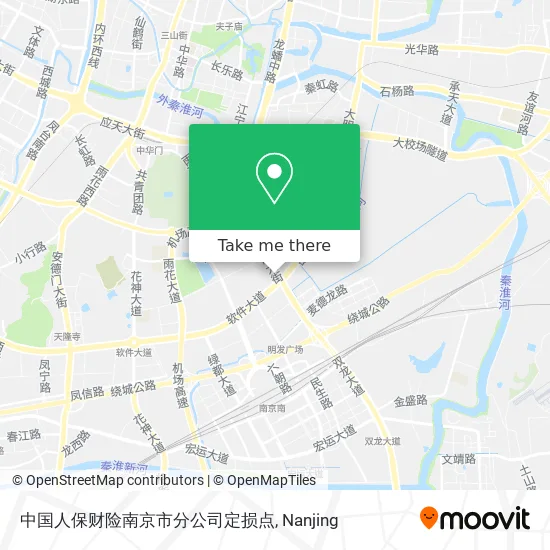 中国人保财险南京市分公司定损点 map