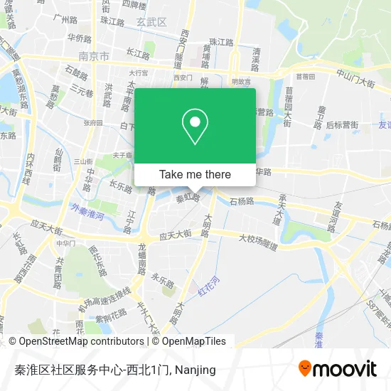 秦淮区社区服务中心-西北1门 map