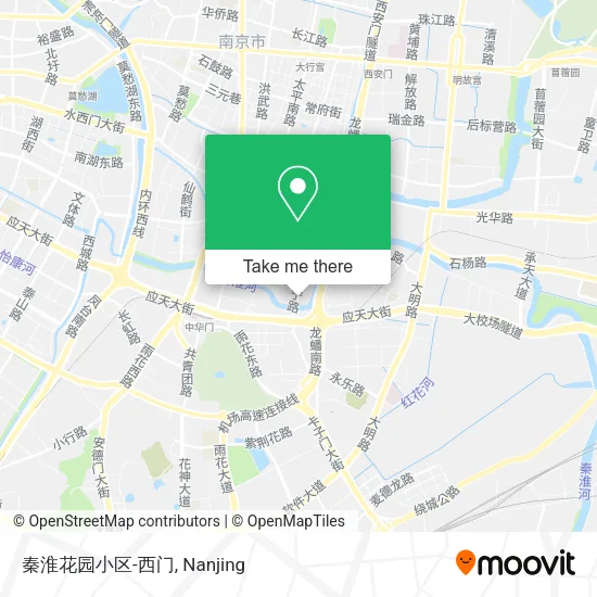 秦淮花园小区-西门 map