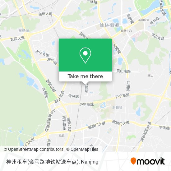 神州租车(金马路地铁站送车点) map