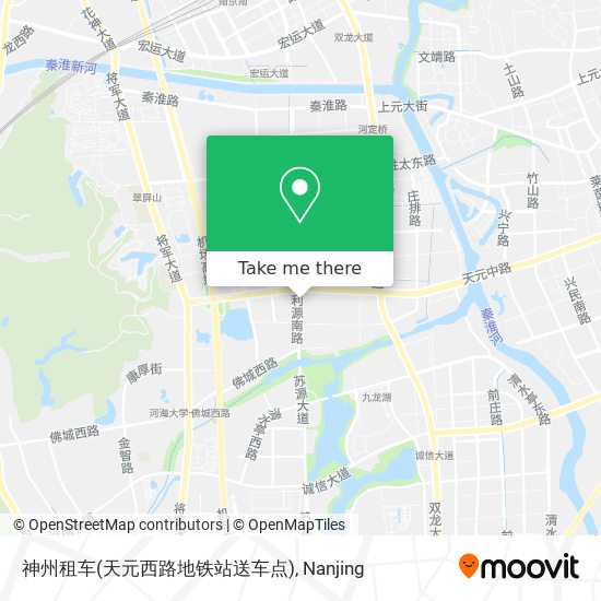 神州租车(天元西路地铁站送车点) map