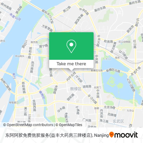 东阿阿胶免费熬胶服务(益丰大药房三牌楼店) map