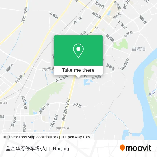 盘金华府停车场-入口 map