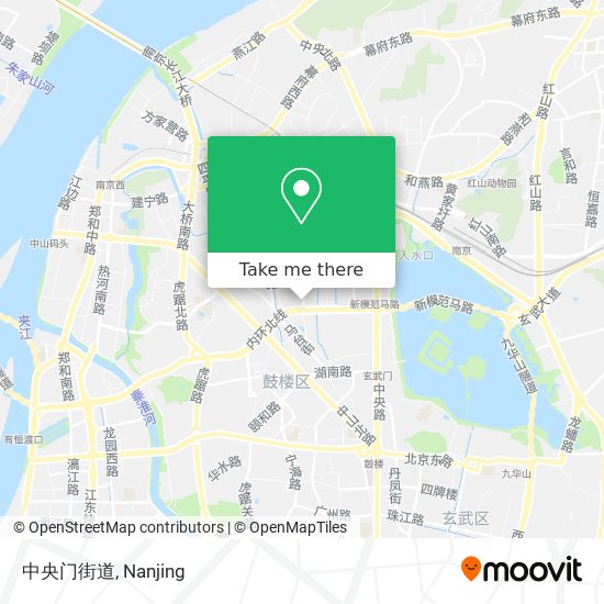 中央门街道 map