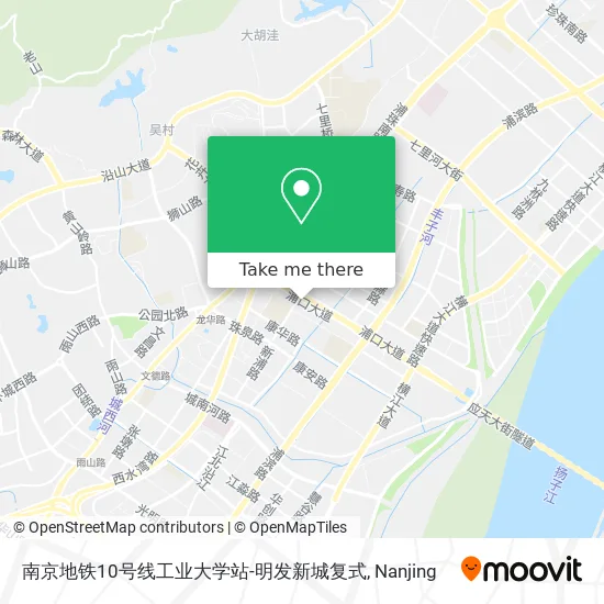 南京地铁10号线工业大学站-明发新城复式 map
