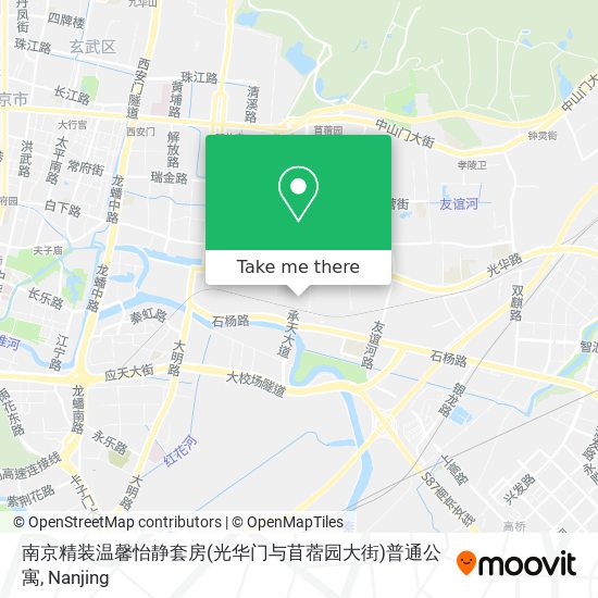 南京精装温馨怡静套房(光华门与苜蓿园大街)普通公寓 map