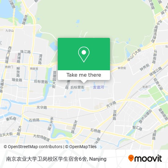 南京农业大学卫岗校区学生宿舍6舍 map