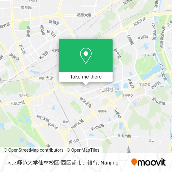 南京师范大学仙林校区-西区超市、银行 map