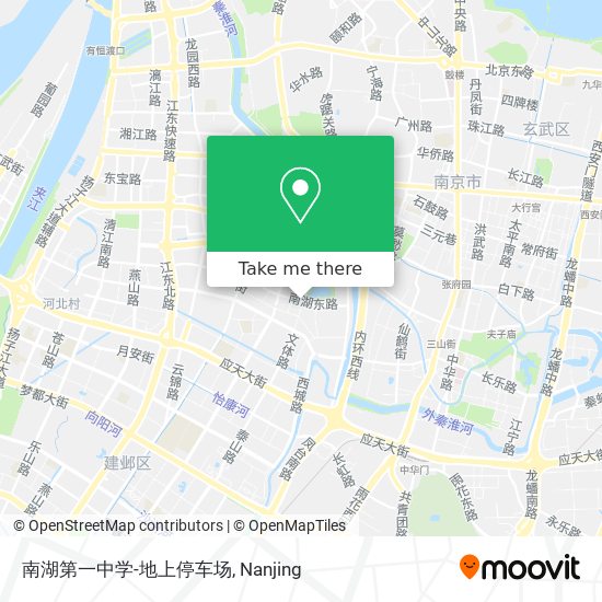 南湖第一中学-地上停车场 map
