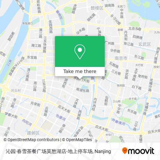 沁园·春雪茶餐广场莫愁湖店-地上停车场 map