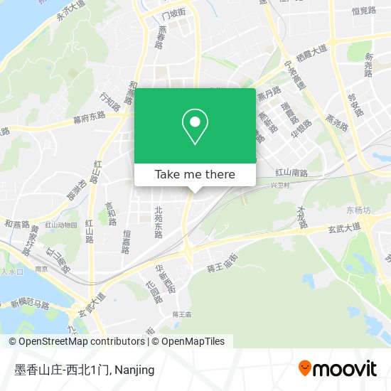 墨香山庄-西北1门 map