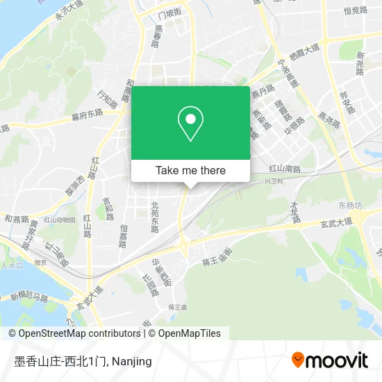 墨香山庄-西北1门 map