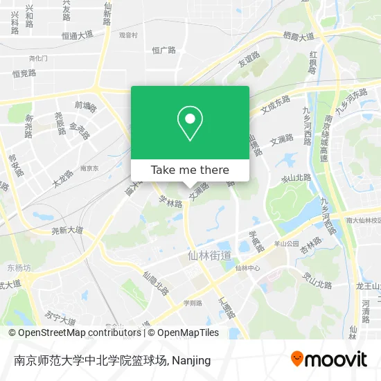 南京师范大学中北学院篮球场 map