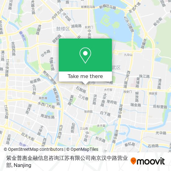 紫金普惠金融信息咨询江苏有限公司南京汉中路营业部 map