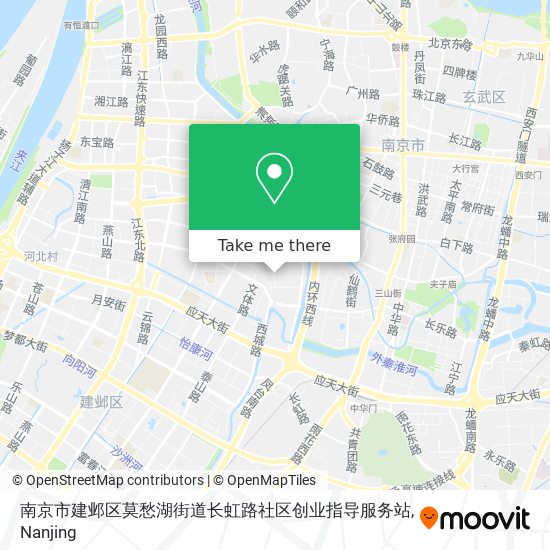南京市建邺区莫愁湖街道长虹路社区创业指导服务站 map