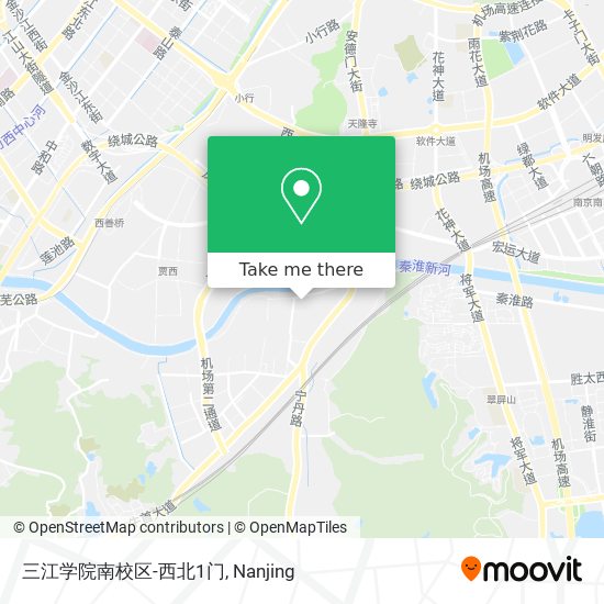 三江学院南校区-西北1门 map