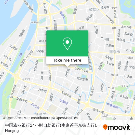 中国农业银行24小时自助银行(南京茶亭东街支行) map