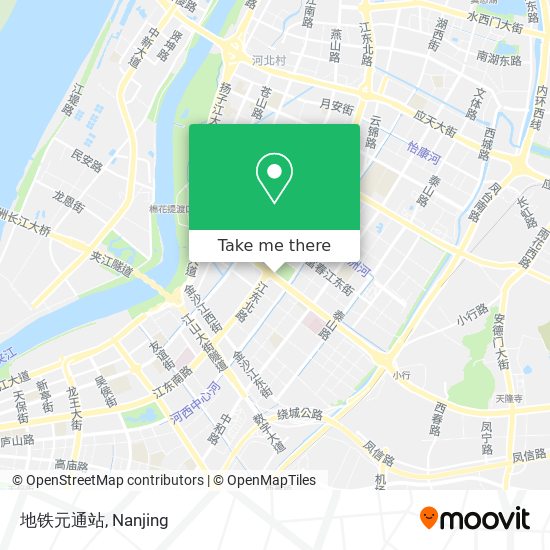 地铁元通站 map