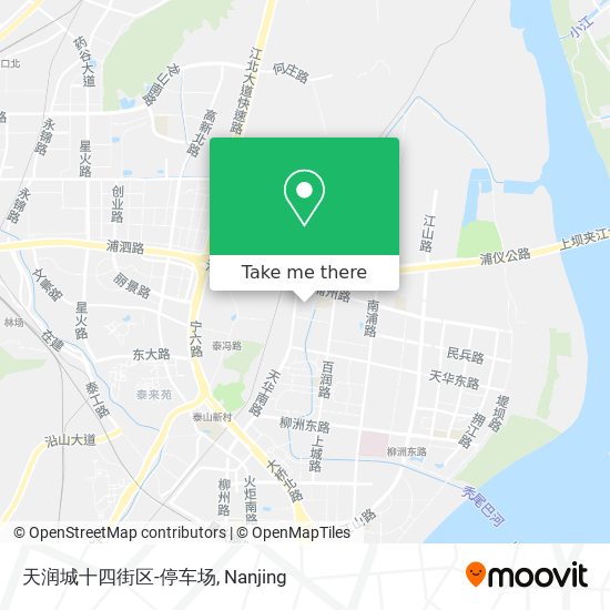 天润城十四街区-停车场 map