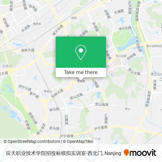 应天职业技术学院招投标模拟实训室-西北门 map