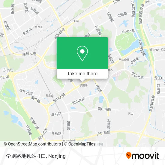 学则路地铁站-1口 map