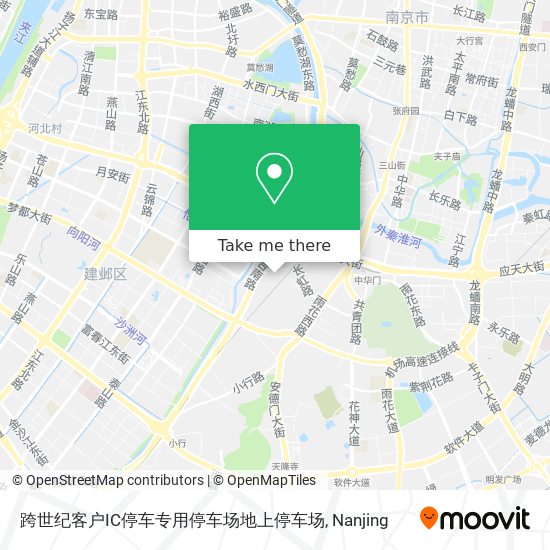 跨世纪客户IC停车专用停车场地上停车场 map