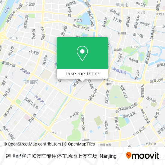 跨世纪客户IC停车专用停车场地上停车场 map