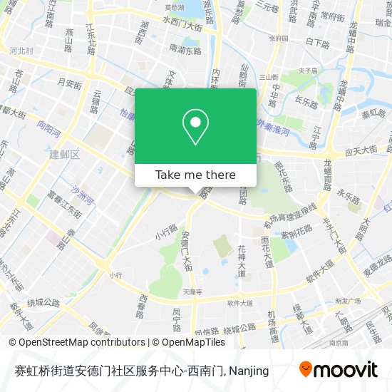 赛虹桥街道安德门社区服务中心-西南门 map