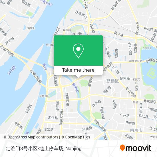 定淮门3号小区-地上停车场 map