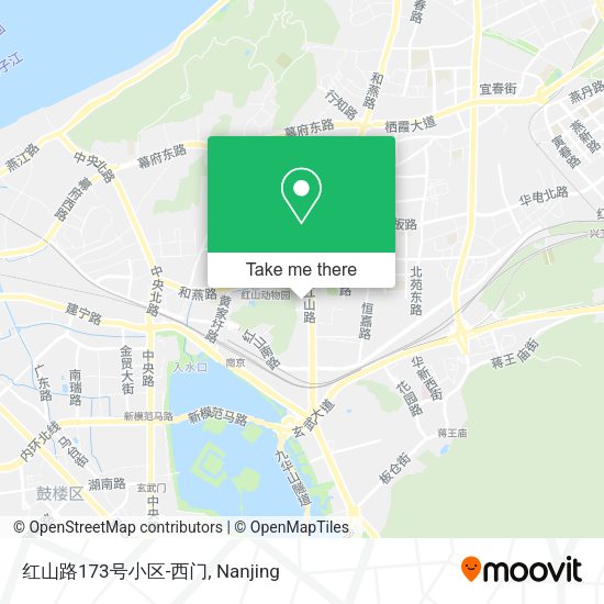 红山路173号小区-西门 map