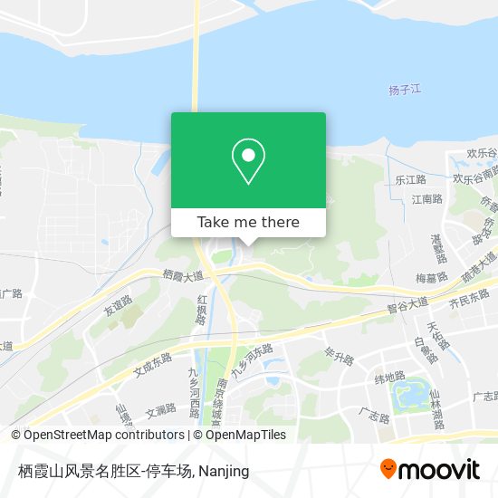 栖霞山风景名胜区-停车场 map