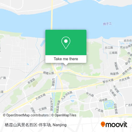 栖霞山风景名胜区-停车场 map