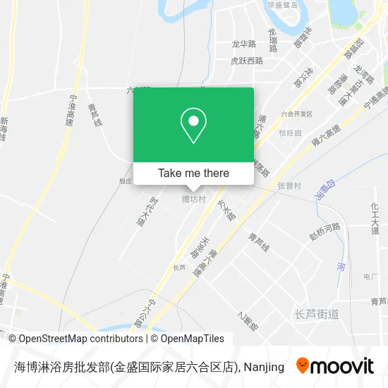海博淋浴房批发部(金盛国际家居六合区店) map