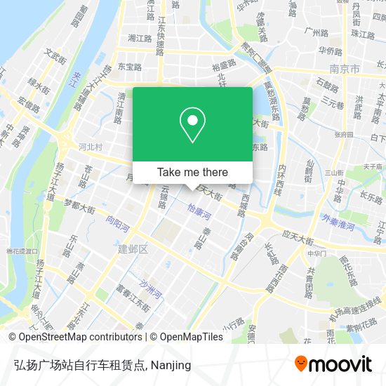 弘扬广场站自行车租赁点 map