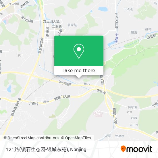 121路(锁石生态园-银城东苑) map