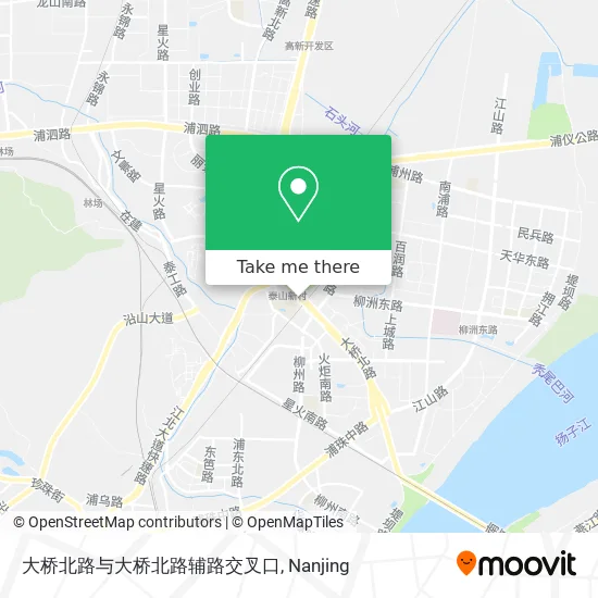 大桥北路与大桥北路辅路交叉口 map