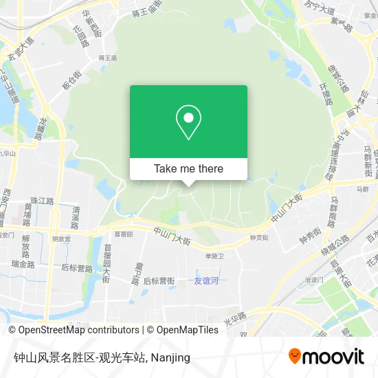 钟山风景名胜区-观光车站 map