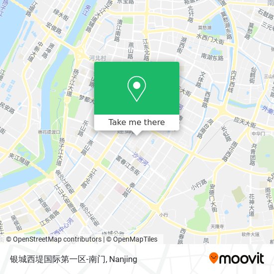 银城西堤国际第一区-南门 map