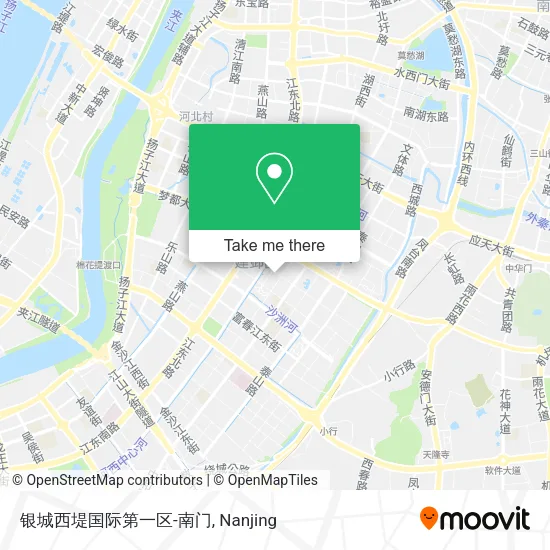 银城西堤国际第一区-南门 map