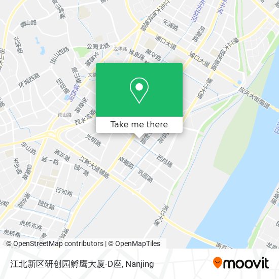 江北新区研创园孵鹰大厦-D座 map