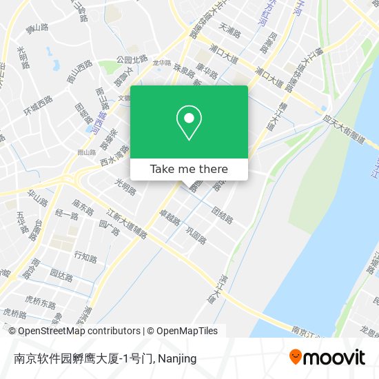 南京软件园孵鹰大厦-1号门 map