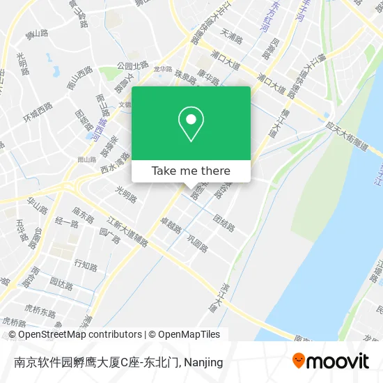 南京软件园孵鹰大厦C座-东北门 map