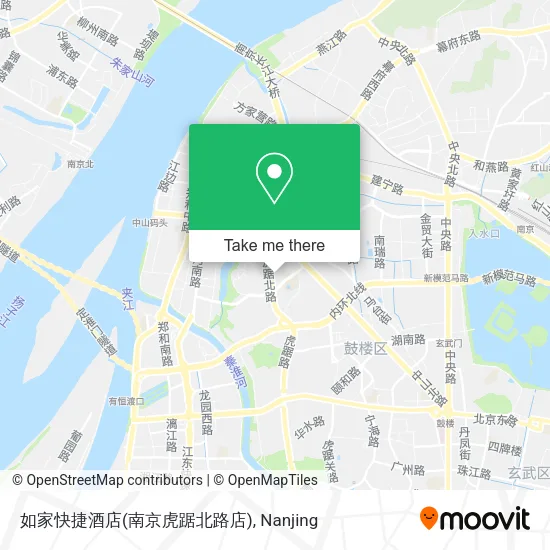 如家快捷酒店(南京虎踞北路店) map