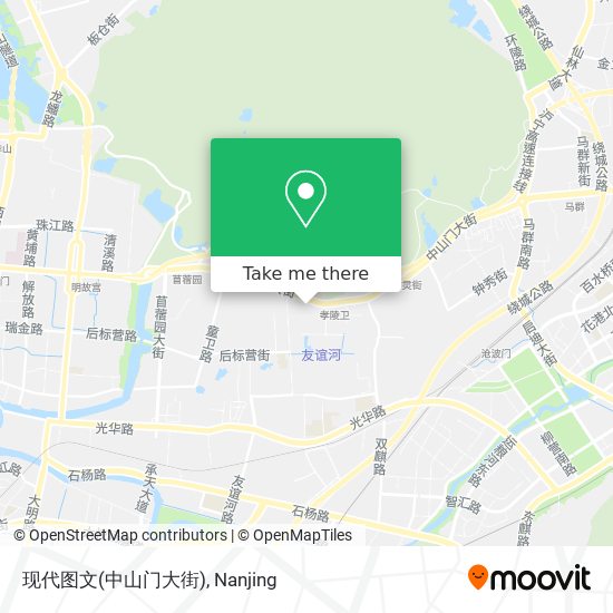 现代图文(中山门大街) map
